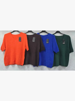 V Neck Angora Knit jumper