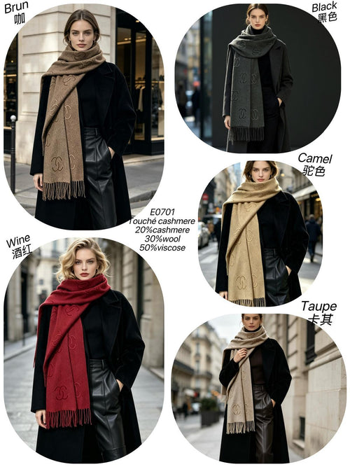 CC Scarf cashmere wool blend