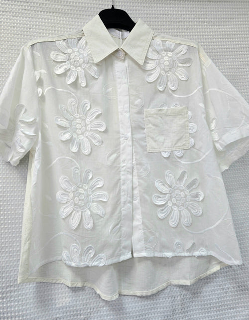 3D Daisy Cotton Shirt