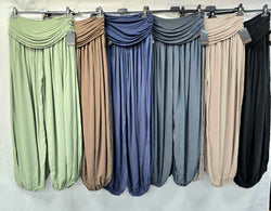 Wide Leg Harem Trousers