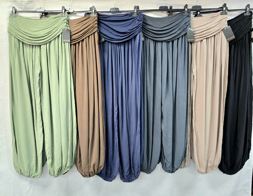 Wide Leg Harem Trousers
