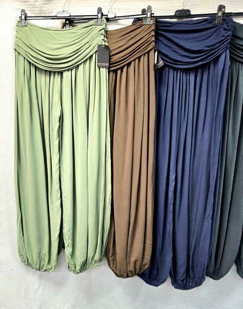 Wide Leg Harem Trousers