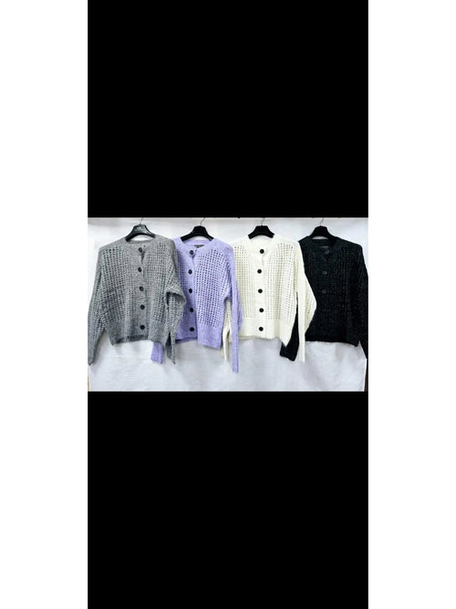 Hand Knit Soft Wool Cardigan