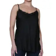 Sateen Crochet Trim Vest Top