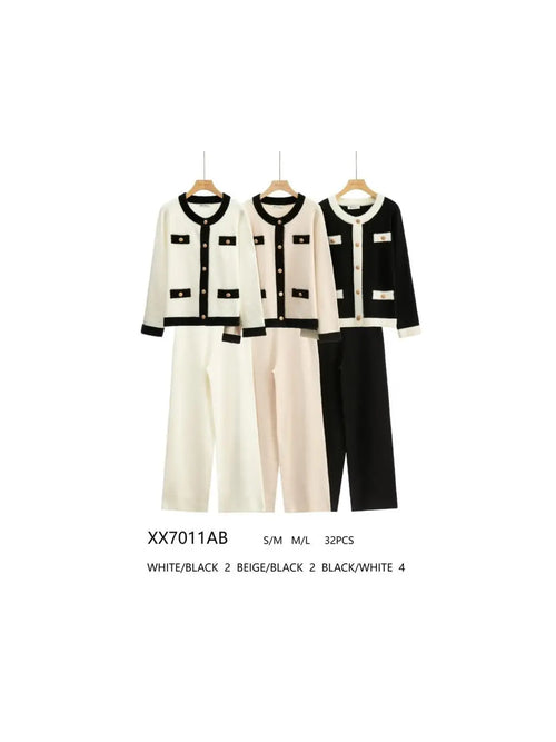4 pocket Lux Designer Two Piece Coord Set