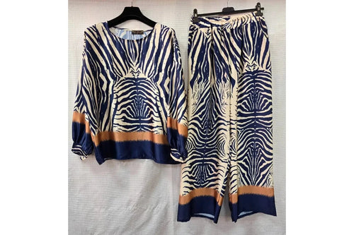 Zebra Two Piece Sateen Digital Print Set