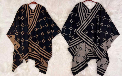Cashmere Blend Designed Capes
