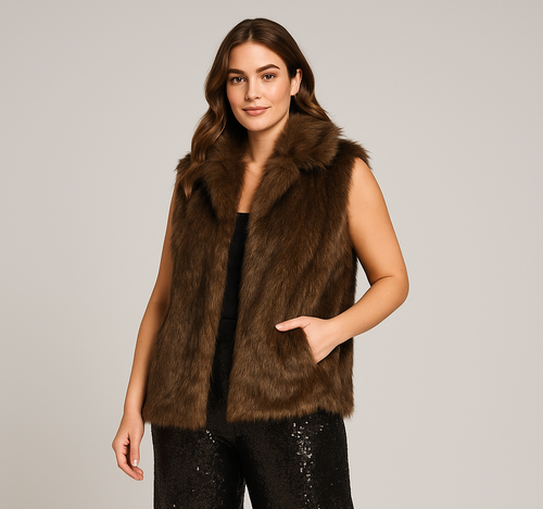 Luxurious Faux Fur Gilet