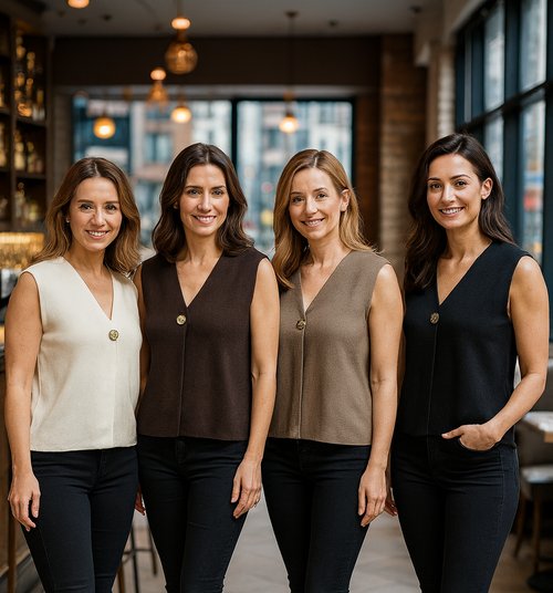 Vintage Gold Metal Button Wool Blend V Waistcoat