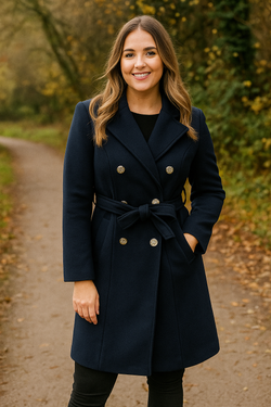 Gold Button Trench DB Coat