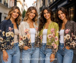 Floral Lightweight Bomber Jacket