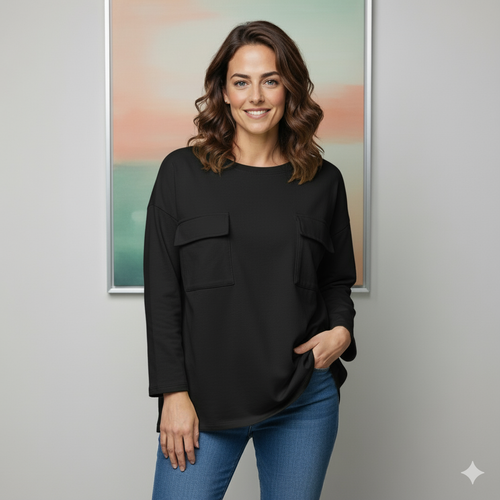 Cotton 2 Pocket Sweat Tunic