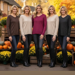 Lurex V Fine Knit Jumper