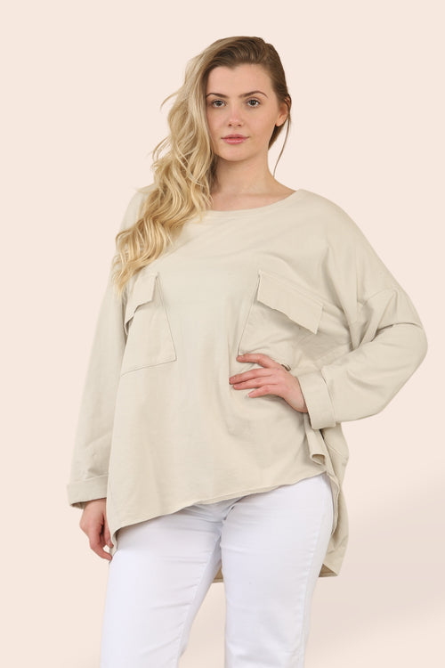 Cotton 2 Pocket Sweat Tunic