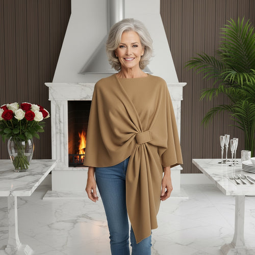 Knot Wrap Cape Poncho Style