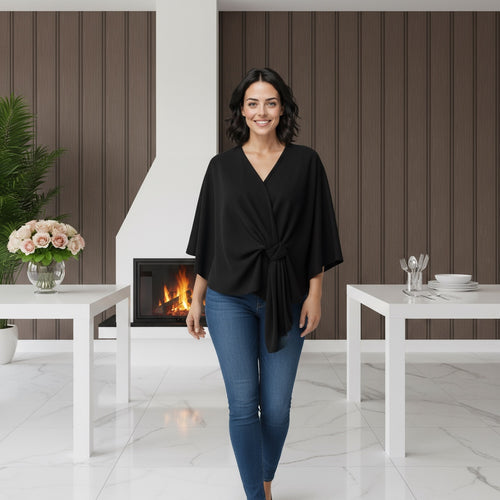 Knot Wrap Cape Poncho Style