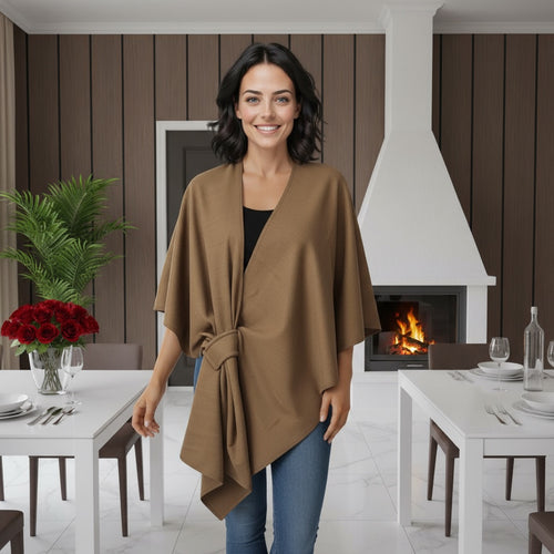 Knot Wrap Cape Poncho Style