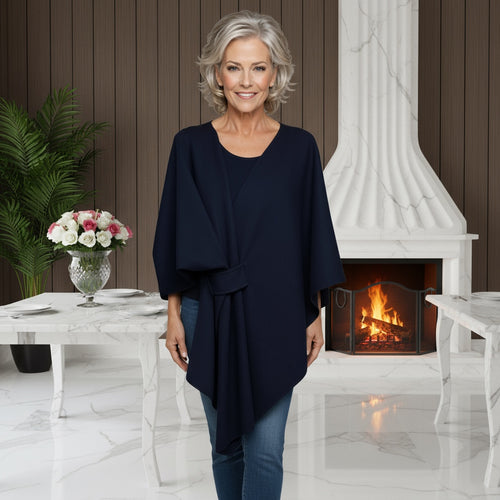 Knot Wrap Cape Poncho Style