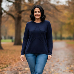 Sasha Star  🌟 Alpaca Soft Touch Crew Knit Jumper