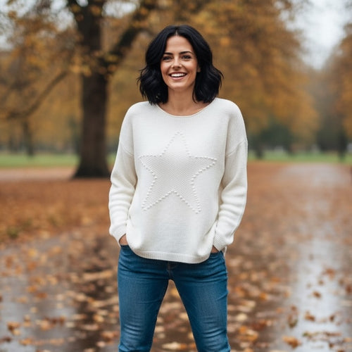 Sasha Star  🌟 Alpaca Soft Touch Crew Knit Jumper