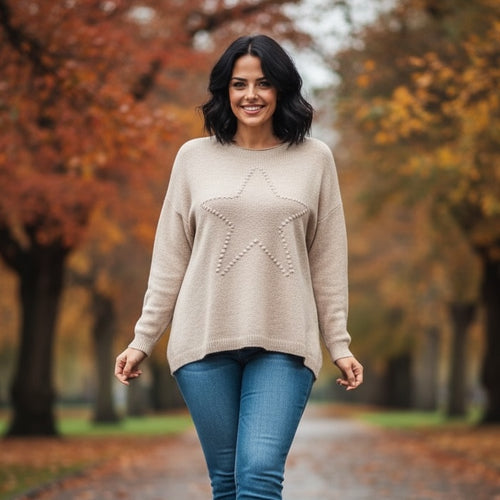Sasha Star  🌟 Alpaca Soft Touch Crew Knit Jumper