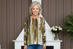 Gold Metallic Abstract Mesh Knit