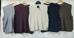 Ribbed Detailed Side Buttoned Slip Knit