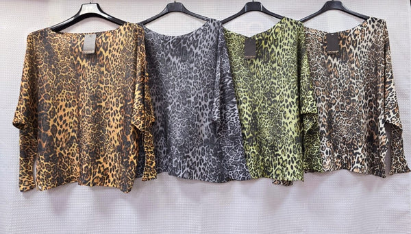 Mini Leopard Fine Mesh Knit