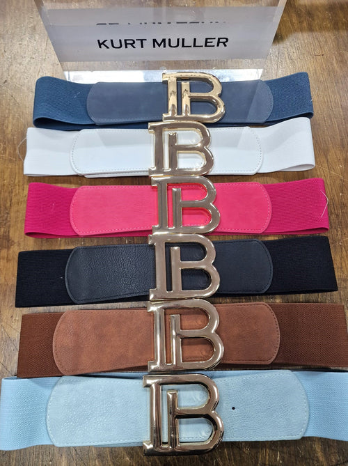 B Buckle Elasticated Belt