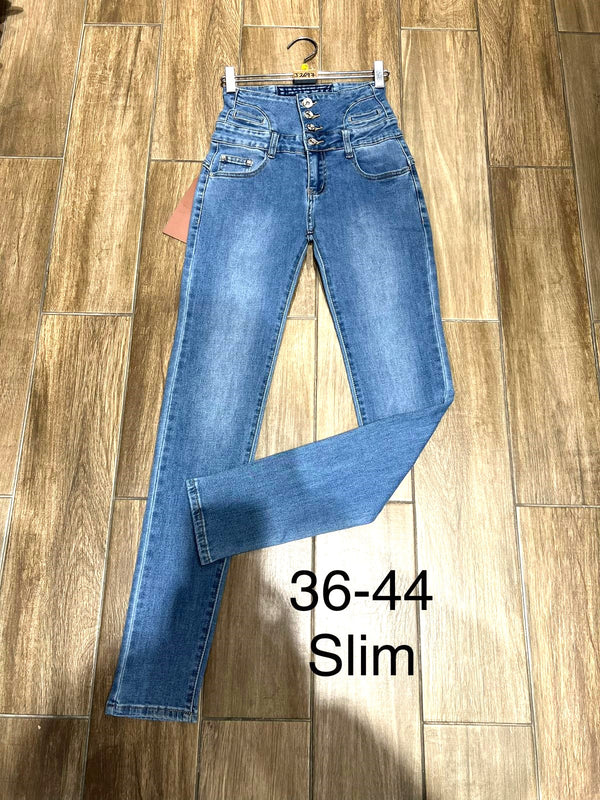 Elasticated Back Button Voggo Slim Fit Jeans