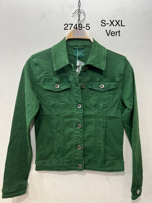 Forrest Green Voggo Washed Denim Cotton Stretch Jacket