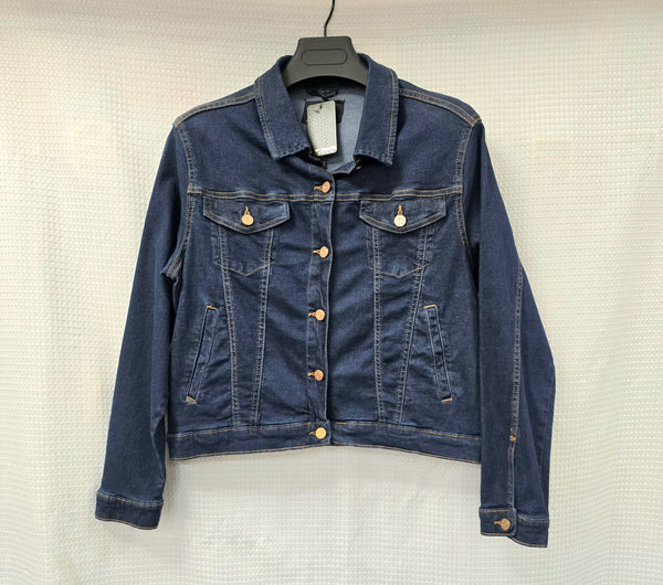 Indigo Washed Denim Cotton Stretch Jacket