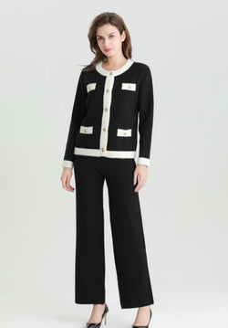 4 pocket Lux Designer Two Piece Coord Set
