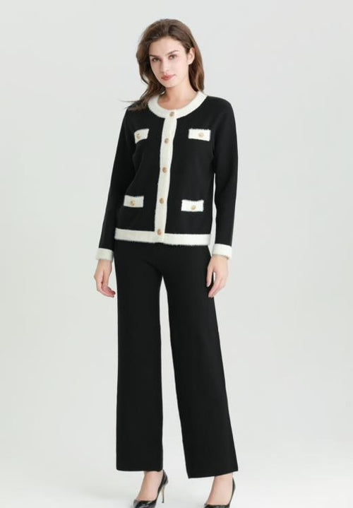 4 pocket Lux Designer Two Piece Coord Set