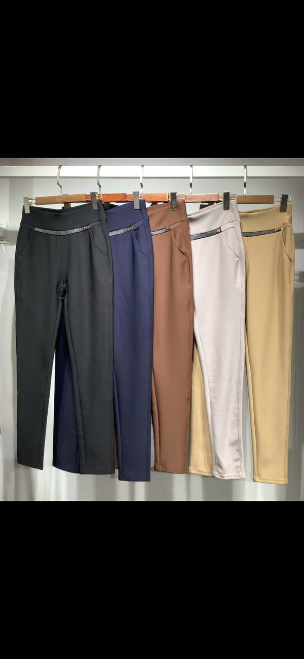 SOFT FABRIC BISTRETCH TROUSERS