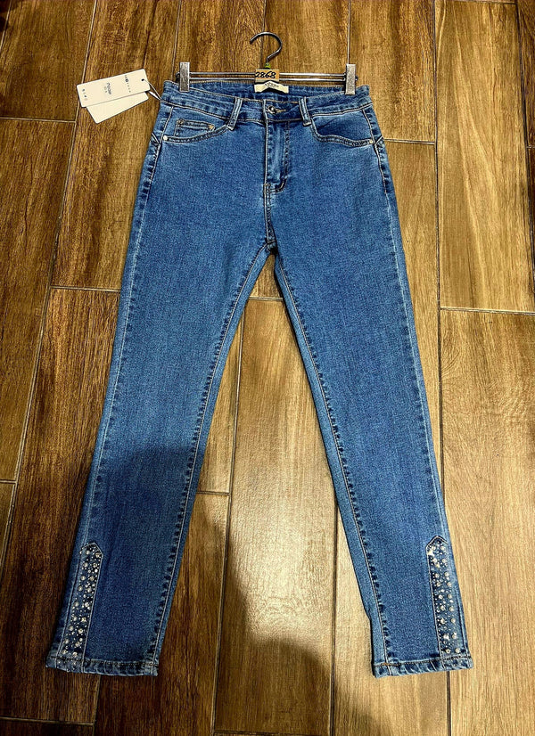 Crystal Side Trim Stretch Jeans