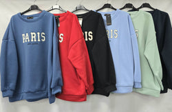 Paris Cotton Sweatshirt Top
