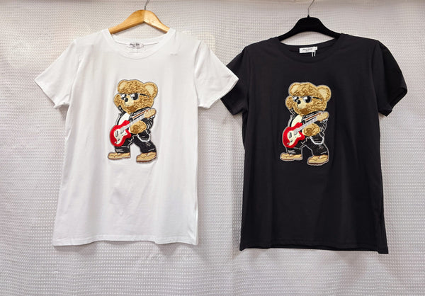 Rock Teddy Embellished Cotton T-shirt