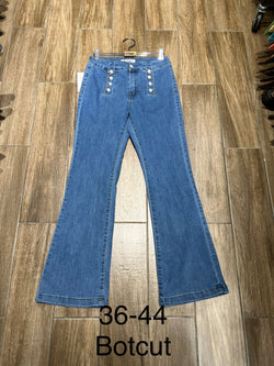 Silver Button Bootcut Voggo Jeans