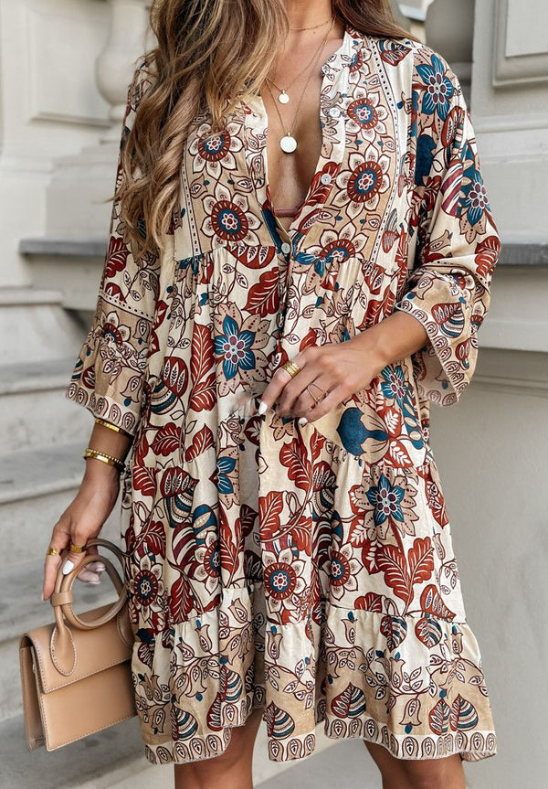 Coco Paisley Smock Tunic Dress