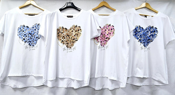 Best Slogan Metallic Cotton T-shirt