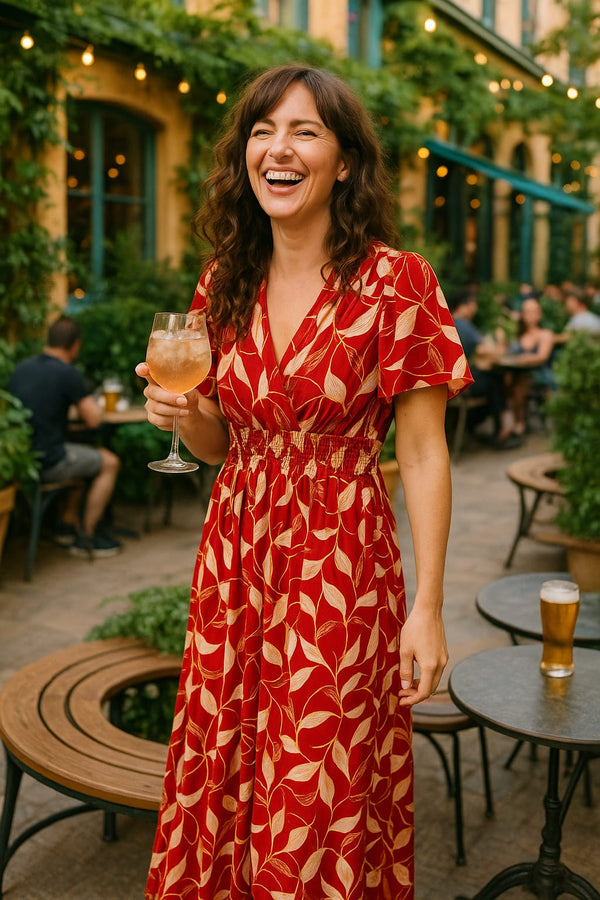 Poppy Slinky V Maxi Dress