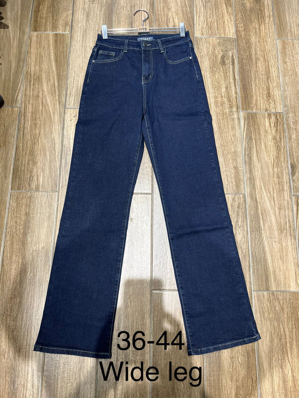 Dark indigo voggo wide leg jeans