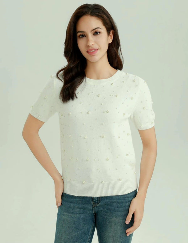 Gorgeous Pearl Short sleeve jumper