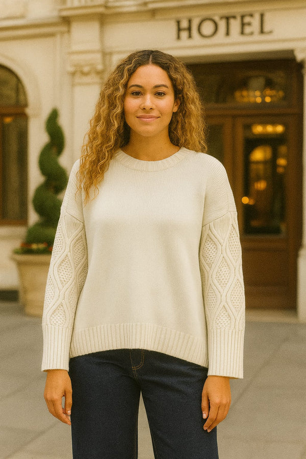 Arran Cable Sleeve Knit