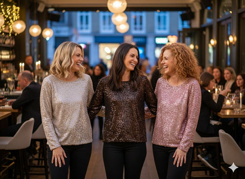 Sienna Sequin Sparkle ✨️ Long sleeve Blouse