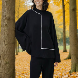 Taped Hem Trim Box Knit Jumper