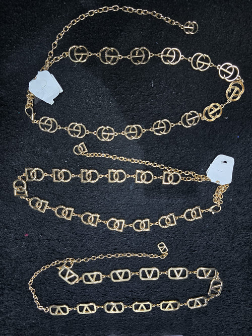 Gold Chain Inspired Belts