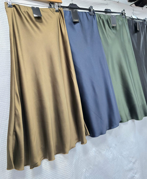 Satin Plain Skirt