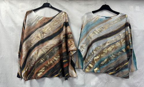 Marble Cut Gold Metallic Fine Mesh Knit